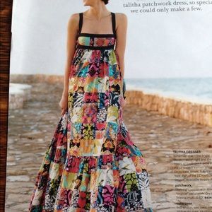 Jcrew Collection talitha patchwork maxi dress